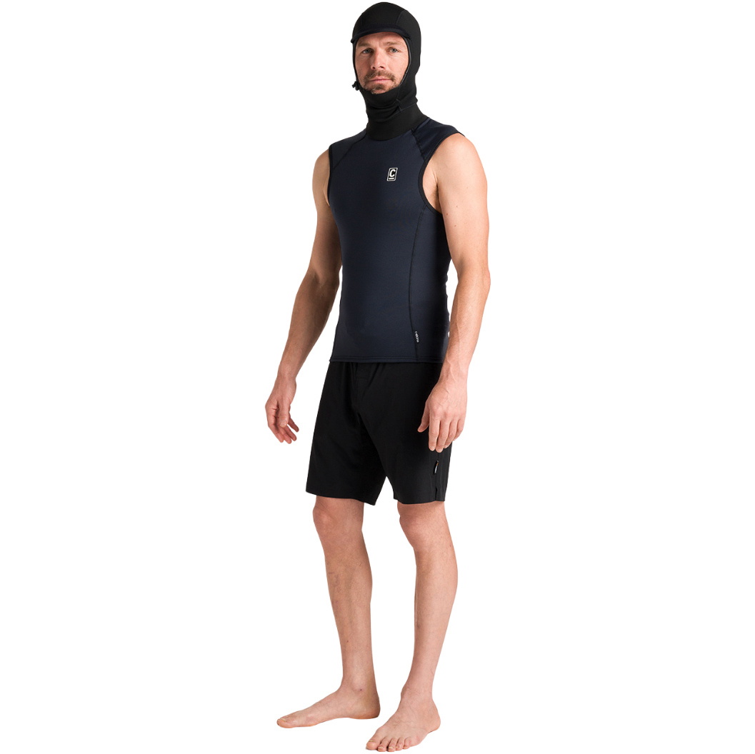 2025 C-Skins Männer Thermal Skins Kapuzenweste C-HDIMHC - Black